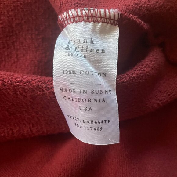 Frank & Eileen Izzie Sweatshirt Party Dress TRIPLE FLEECE Size: XS, Cranberry - Picture 6 of 6